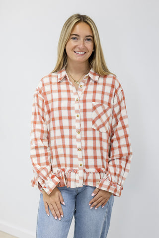 Sweet Southern Comfort Flannel Top