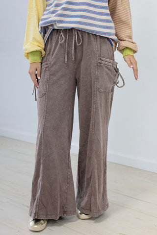 Finally Found You Mineral Wash Pants in Espresso