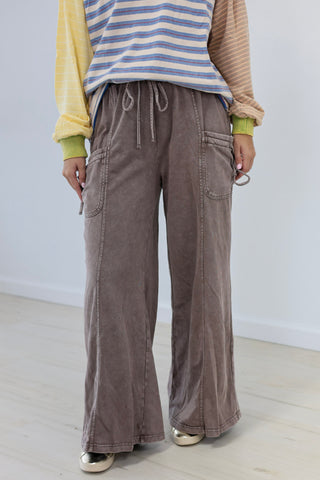 Finally Found You Mineral Wash Pants in Espresso