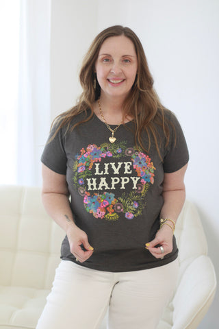 Natural Life Live Happy Tee