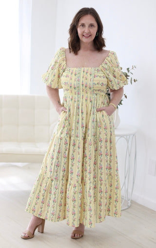 Life is Good Yellow Maxi Dress