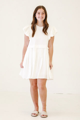 Bridal Days Mini Dress in White