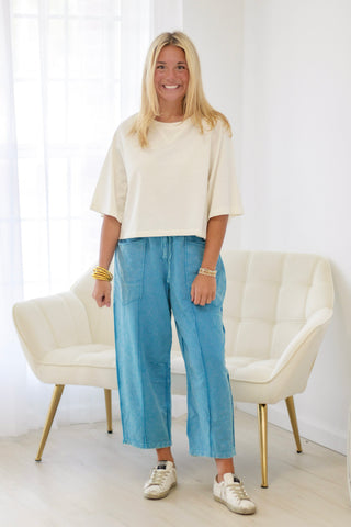 DayDream Believer Mineral Wash Pants in DayBlue