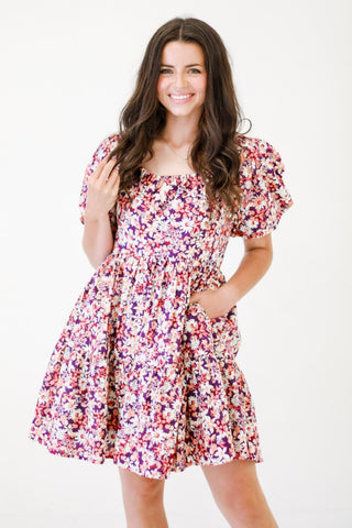 Blooms & Brunch Floral Print Poplin Dress