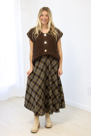 Fit for Fall Plaid Skirt