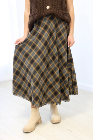 Fit for Fall Plaid Skirt