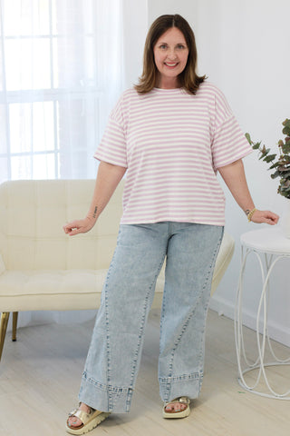 Lucky Me Striped Top
