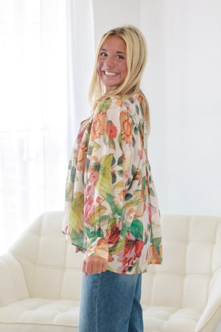 Lasting Love Blouse in Forest Bloom