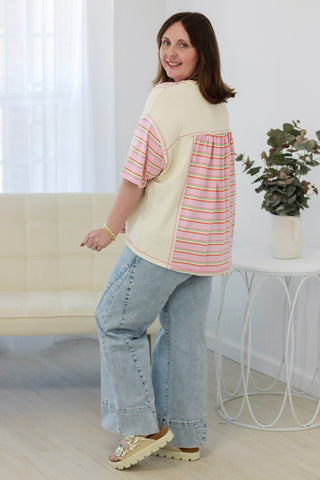 Fun Summer Fling Striped Top