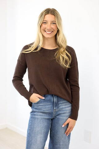 Have It Your Way Sweater in Chocolate Brown