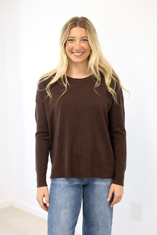 Have It Your Way Sweater in Chocolate Brown