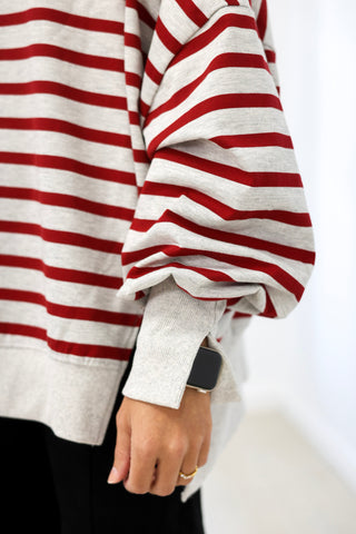 Fall Breeze Striped Pullover