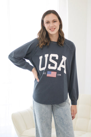 USA Calling Long Sleeve Tee