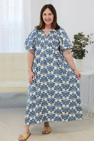 Calling Spring Blue Midi Dress