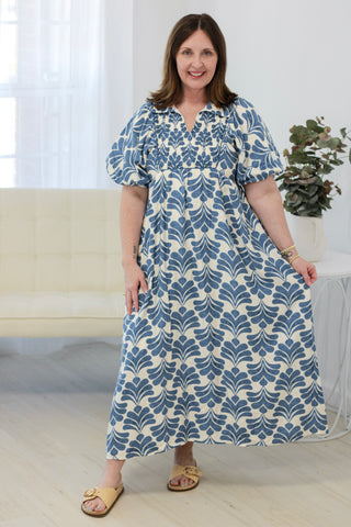 Calling Spring Blue Midi Dress