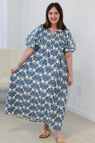 Calling Spring Blue Midi Dress