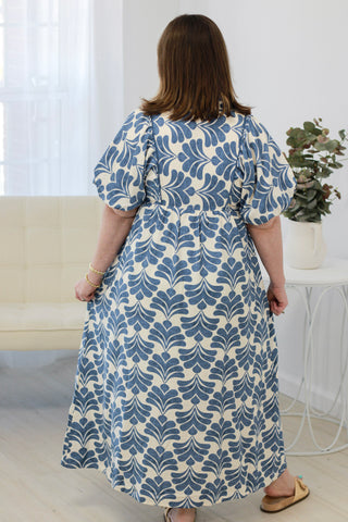 Calling Spring Blue Midi Dress