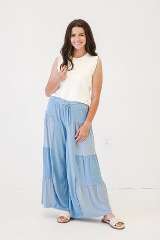 To Better Things Dusty Blue Pants