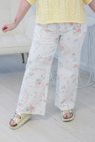 Social Season Floral Print Pants
