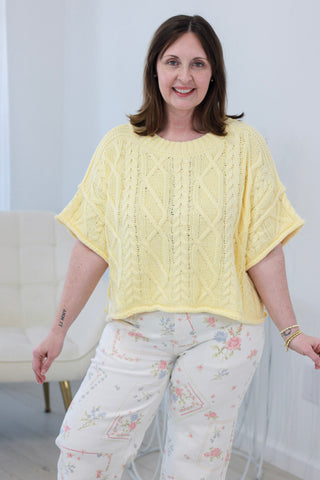 Bound to You Butter Yellow Sweater
