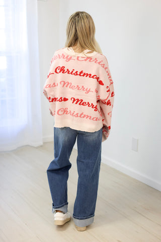 It's a Merry Christmas Pink Sweater