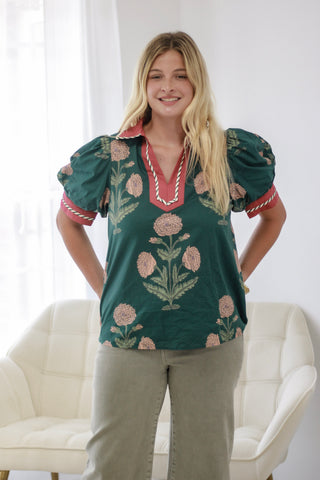 Secret Garden Floral Blouse