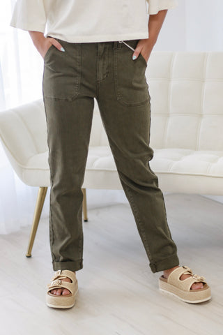 Fall In Line Cuffed Judy Blue Jeans