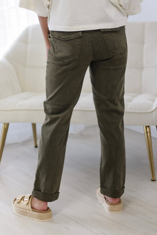 Fall In Line Cuffed Judy Blue Jeans