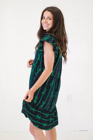 Summer Sweetness A-Line Dress in Navy