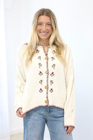 Assignment Understood Cream Cardigan