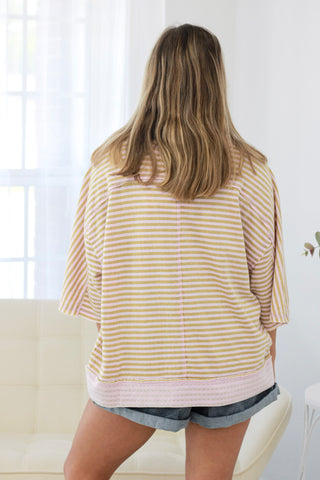 No Pretending Striped Top