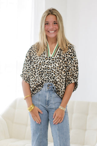 Wildly Different Leopard Print Blouse
