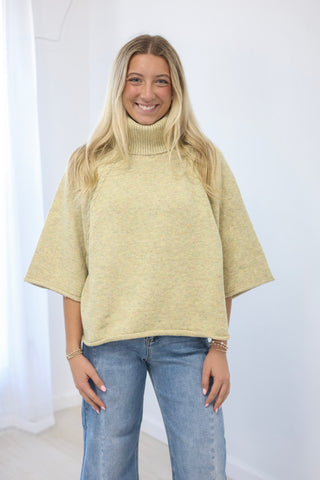 Such a Good Idea Mock Neck Sweater