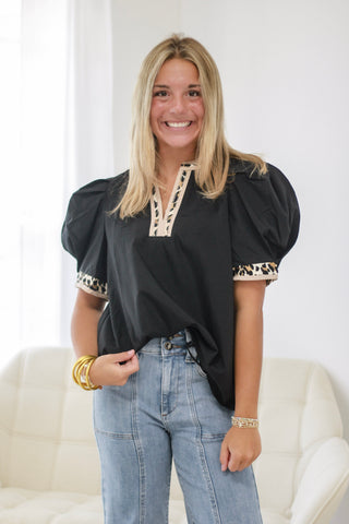 Wildly Loved Black Blouse