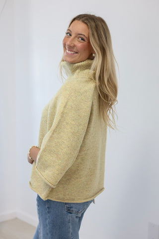 Such a Good Idea Mock Neck Sweater