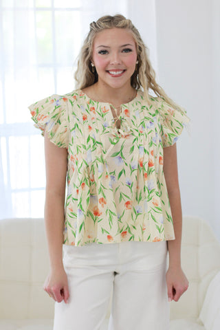 Garden Dreams Floral Blouse