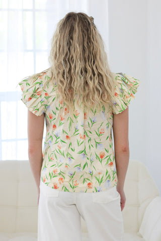 Garden Dreams Floral Blouse