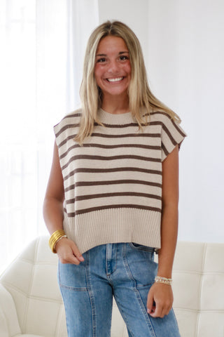 Cocoa Corner Stripe Top