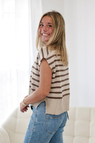 Cocoa Corner Stripe Top
