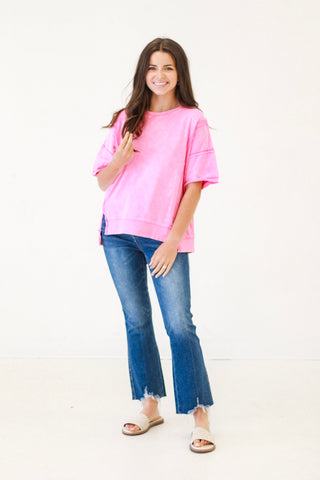 Believe in Love Casual Top in Pink