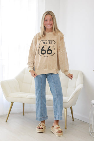 Route 66 Graphic Pullover