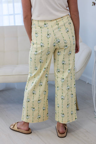 Working on You Floral Pants