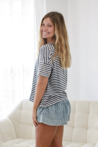 More Than a Basic Top in Navy