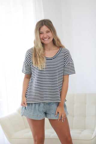 More Than a Basic Top in Navy