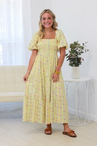 Life is Good Yellow Maxi Dress