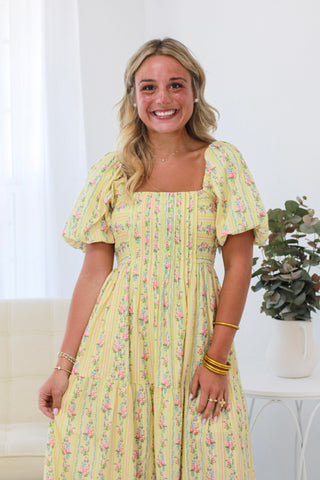 Life is Good Yellow Maxi Dress