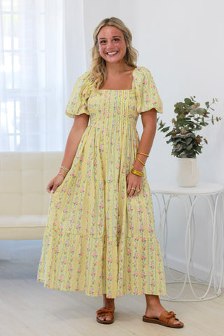 Life is Good Yellow Maxi Dress