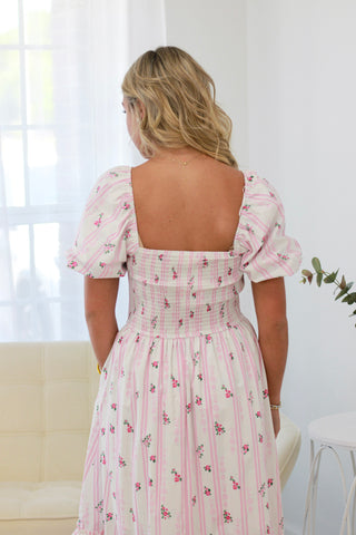 Dancing Through Floral Fields Maxi Dress