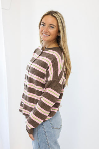A Story to Tell Sweater in Strawberry Mocha
