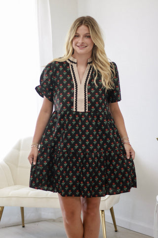 Finding Fall Prints Floral Dress